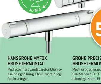 XL-BYG Hansgrohe myfox brusetermostat tilbud