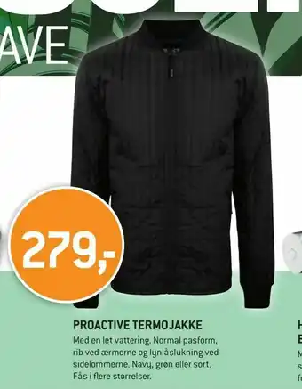 XL-BYG Proactive termojakke tilbud