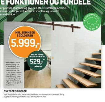 XL-BYG Swedoor skydedør tilbud