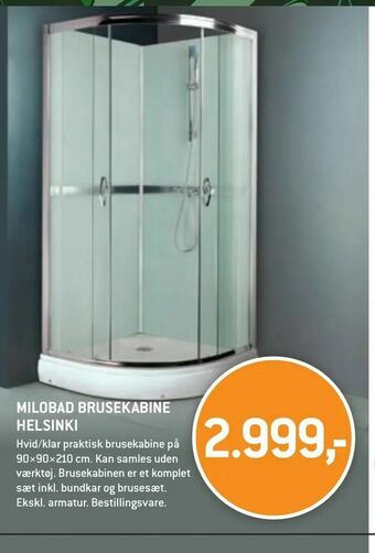 Milobad brusekabine helsinki