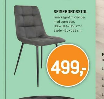 XL-BYG Spisebordsstol tilbud
