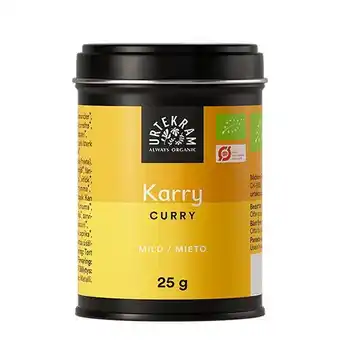 Urtekram karry mild ø - 25 g
