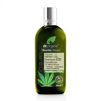 Dr. organic shampoo & conditioner hemp oil - 265 ml