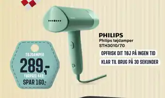 Skousen Philips tøjdamper sth3010/70 tilbud