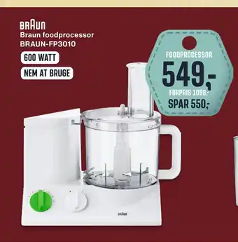 Skousen Braun foodprocessor braun-fp3010 tilbud