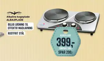 Skousen Albaline kogeplade alba2plade tilbud