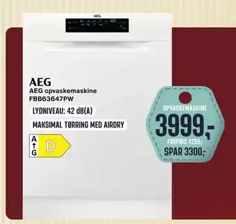 Skousen Aeg opvaskemaskine fbb63647pw tilbud
