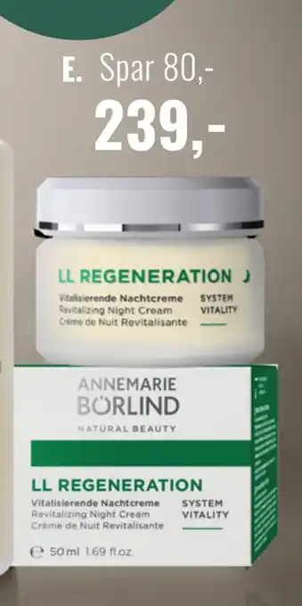 Helsam Ll regeneration night cream tilbud