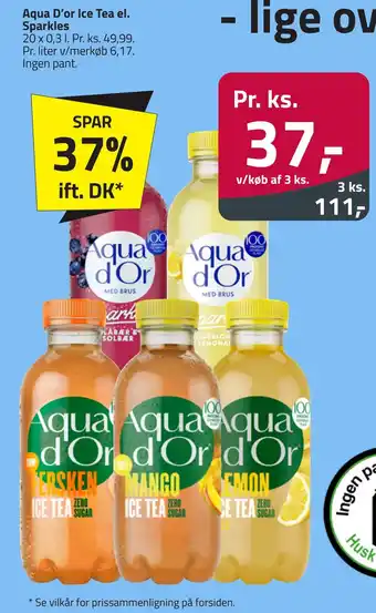 Fleggaard Aqua d'or ice tea el. sparkles tilbud