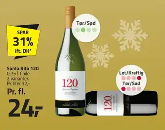Fleggaard Santa rita 120 tilbud