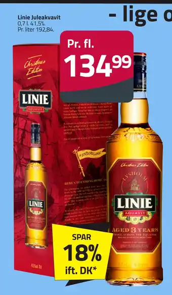 Fleggaard Linie juleakvavit tilbud