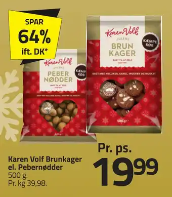 Karen volf brunkager el. pebernødder