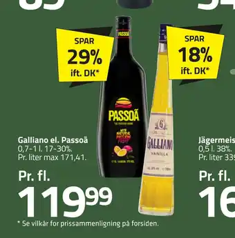 Fleggaard Galliano el. passoã tilbud