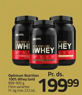 Fleggaard Optimum nutrition 100% whey gold tilbud