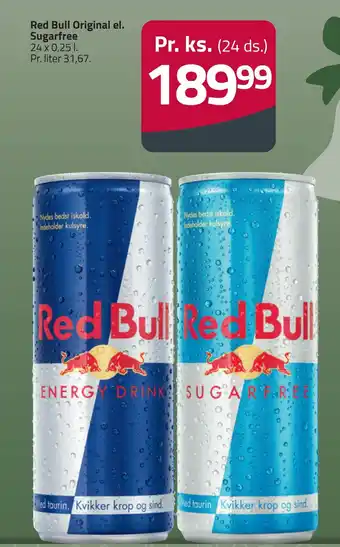 Fleggaard Red bull original el. sugarfree tilbud