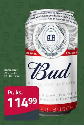 Fleggaard Budweiser tilbud