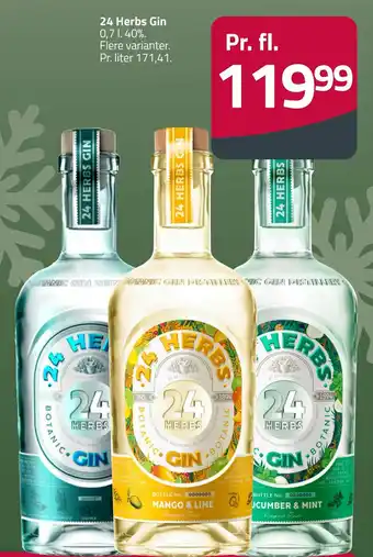 Fleggaard 24 herbs gin tilbud