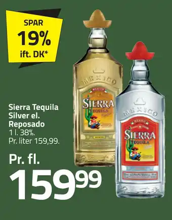Sierra tequila silver el. reposado