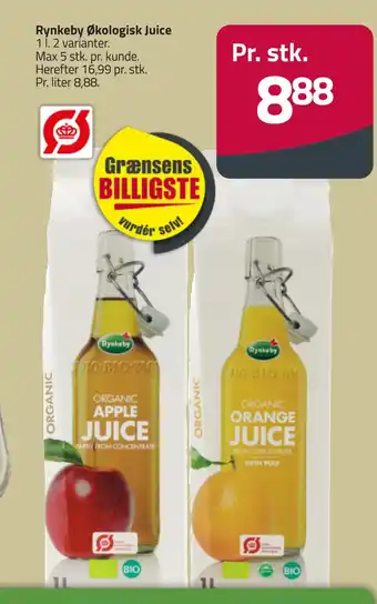 Fleggaard Rynkeby økologisk juice tilbud