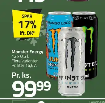 Fleggaard Monster energy tilbud