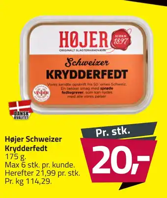 Fleggaard Højer schweizer krydderfedt tilbud