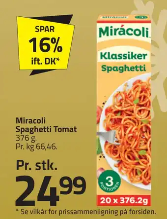 Fleggaard Miracoli spaghetti tomat tilbud