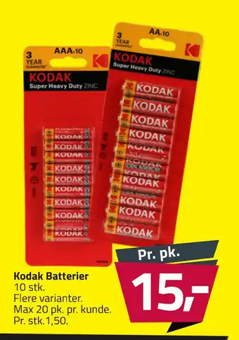 Fleggaard Kodak batterier tilbud