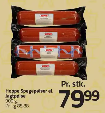 Fleggaard Hoppe spegepølser el. jagtpølse tilbud
