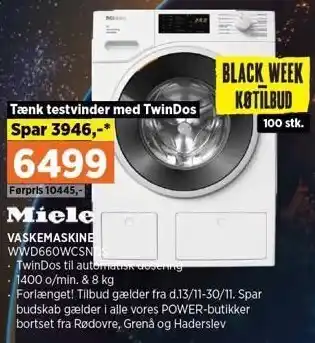 Power Vaskemaskine tilbud