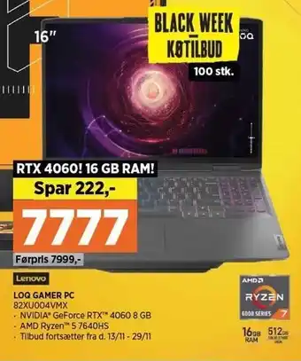 Power Loq gamer pc tilbud