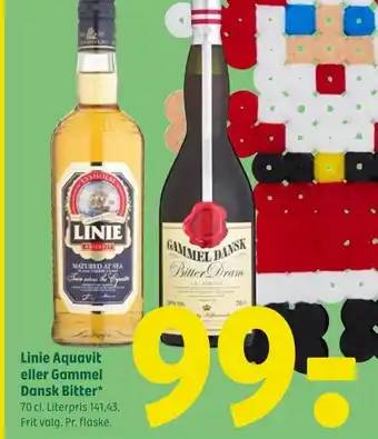 Coop 365 Linie Aquavit eller Gammel Dansk Bitter tilbud