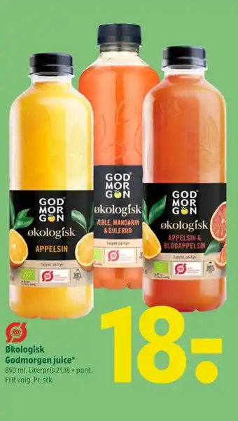 Coop 365 Økologisk Godmorgen juice tilbud