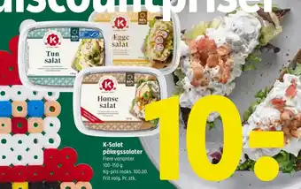 Coop 365 K-Salat pålægssalater tilbud