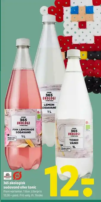 Coop 365 365 økologisk sodavand eller tonic tilbud
