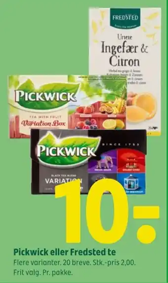 Coop 365 Pickwick eller Fredsted te tilbud