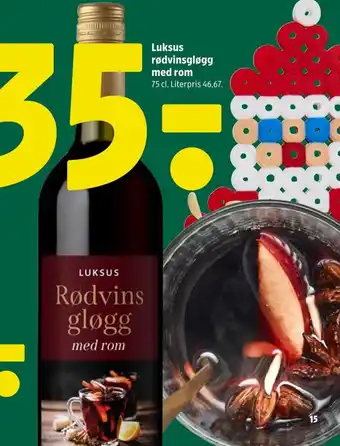 Coop 365 Luksus rødvinsgløgg med rom tilbud