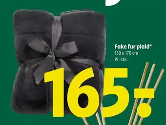 Coop 365 Fake fur plaid tilbud