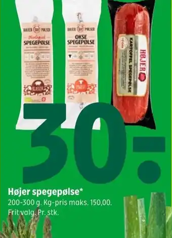 Coop 365 Højer spegepølse tilbud