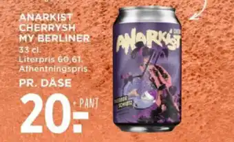 MENY ANARKIST CHERRYSH MY BERLINER tilbud