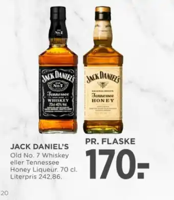 MENY JACK DANIEL'S tilbud