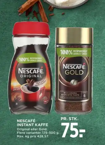 MENY NESCAFÉ INSTANT KAFFE tilbud