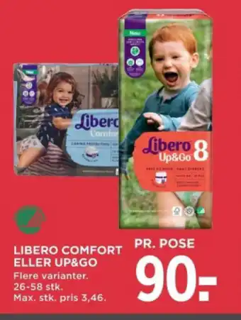 MENY LIBERO COMFORT ELLER UP&GO tilbud