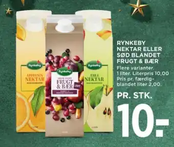 MENY RYNKEBY NEKTAR ELLER SØD BLANDET FRUGT & BÆR tilbud