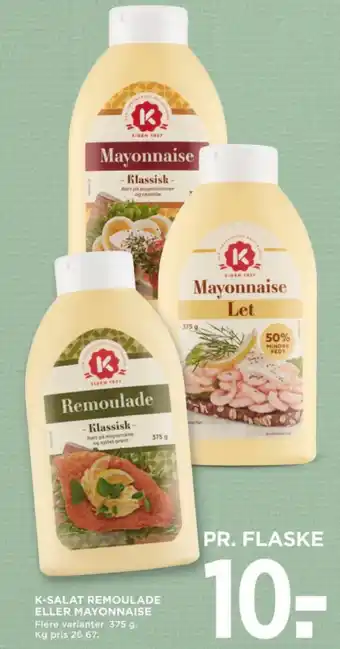 MENY K-SALAT REMOULADE ELLER MAYONNAISE tilbud