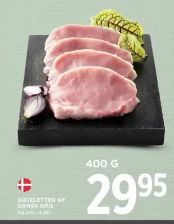 MENY KOTELETTER AF DANSK GRIS tilbud