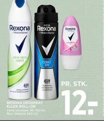 REXONA DEOSPRAY ELLER ROLL-ON