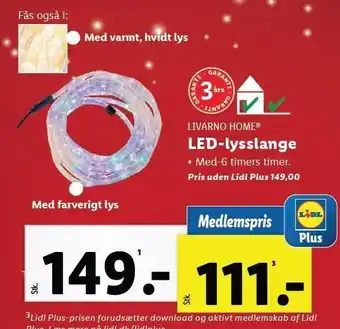 Lidl Led-lysslange tilbud