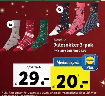 Lidl Julesokker 3-pak tilbud