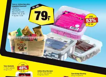 Calle Toms el. anthon berg mini indpakket chokolade tilbud