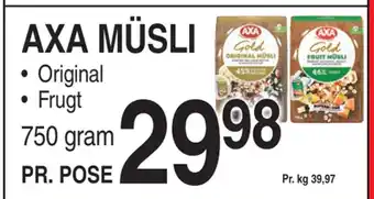 ABC Lavpris Axa müsli tilbud